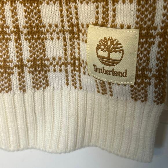 🧣HOST PICK🧣 Timberland | Caramel & Cream Buffalo Plaid Scarf | Gorpcore Nature - Picture 3 of 4